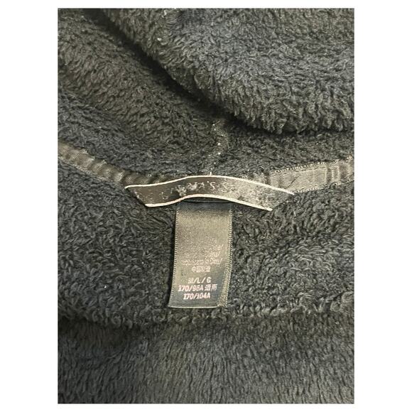 Victorias Secret Robe Womens Medium Large Black Hoodie Logo Embroidered Belted - Picture 11 of 13